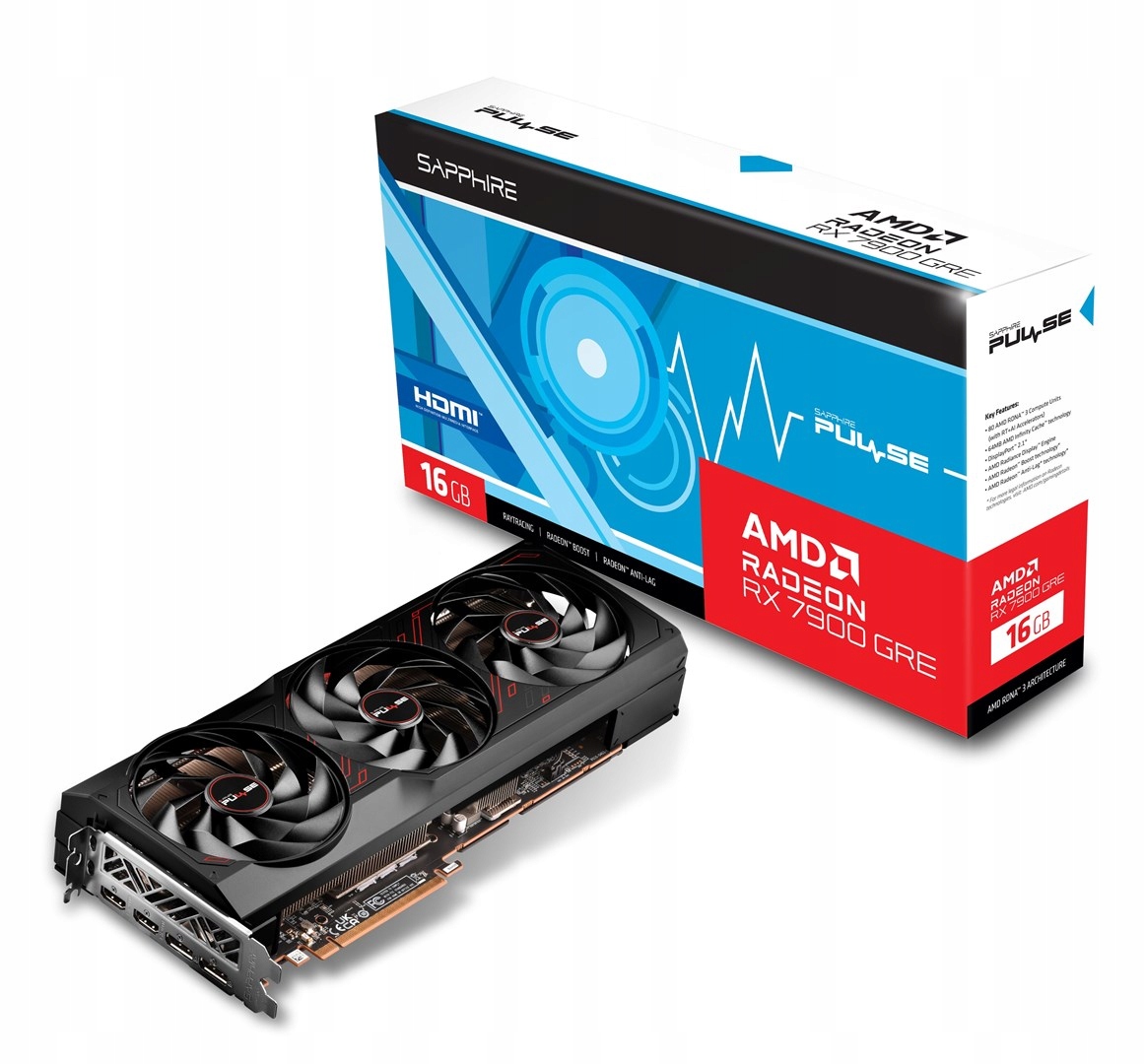 Grafická karta SAPPHIRE PULSE R. RX 7900 GRE G. OC 16G 16 GB